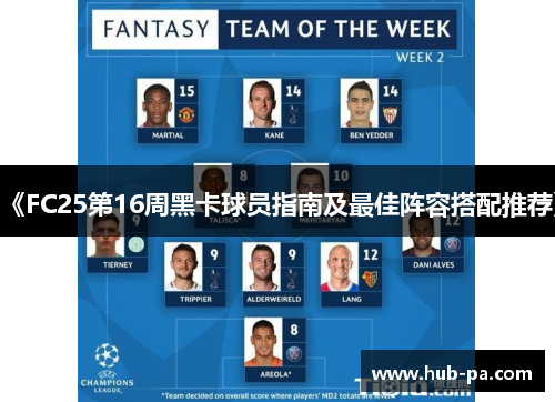 《FC25第16周黑卡球员指南及最佳阵容搭配推荐》