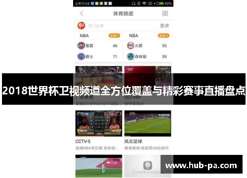 2018世界杯卫视频道全方位覆盖与精彩赛事直播盘点