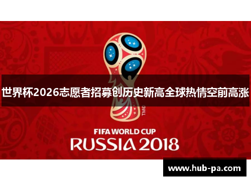 世界杯2026志愿者招募创历史新高全球热情空前高涨 世界杯2026志愿者招募创历史新高全球热情空前高涨